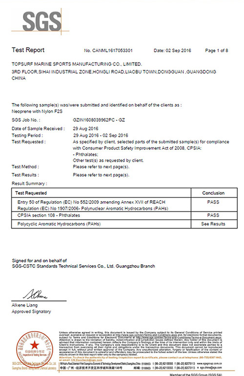 REACH(SVHC) Report